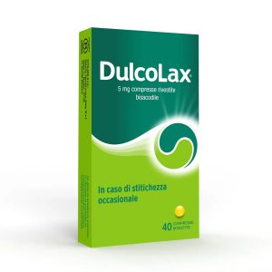 Dulcolax 5 mg - 40 compresse rivestite di Bisacodile per la stitichezza